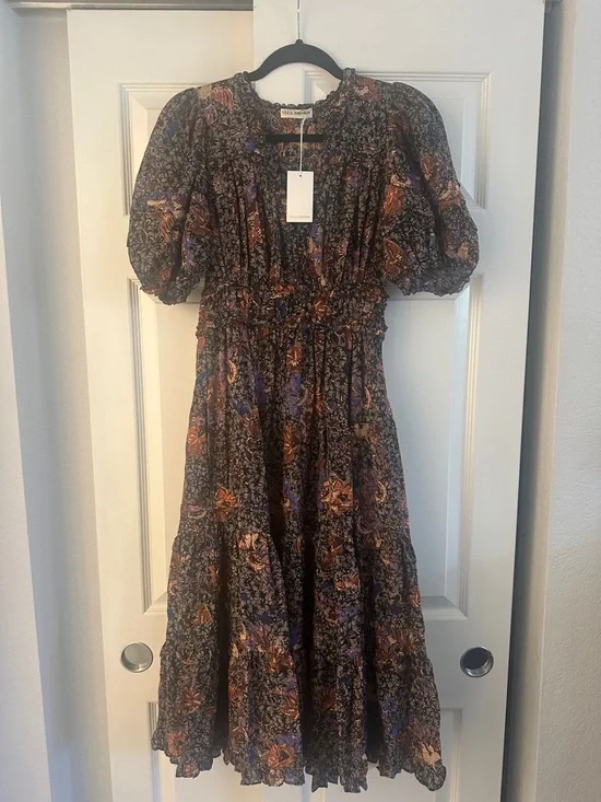 NWT ULLA JOHNSON Virginia dress 2 $595 - Picture 3 of 11
